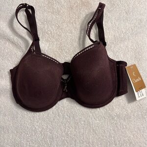 Chantelle Champs-Élysées Demi Bra in a rich burgundy Size 32DD NWT